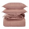 French Linen Box Stitch Quilt & Sham Set | BOKSER HOME - 3 of 4