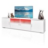Led TV Stand With Open Shelf Storage Cabinets Cable Management TV Cabinet Entertainment Center For Television Up To 75”(62.99 x 13.78 x 15.75'') - 2 of 4