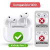 Vena For Apple AirPods Pro 3 Case Cover Silicone Floral, Protective Cover Compatible with MagSafe AirPods Pro Gen 3 3rd Generation, Green - 2 of 4