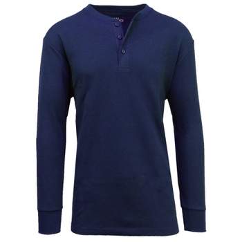 Galaxy By Harvic Men's Waffle-Knit Thermal Henleys