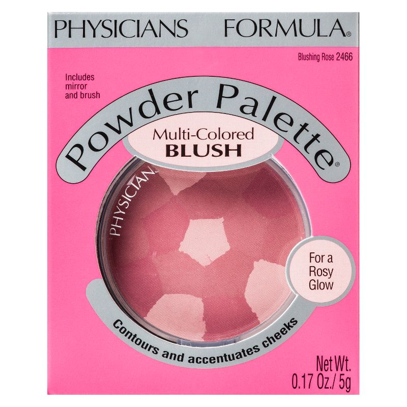 PhysiciansFormula Powder Palette Blush Blushing Rose - 0.17oz: Silky-Smooth, Shimmer Finish, Contouring Cheek Color, 3 of 5