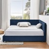 Eucalyptus Wood Sofa With Backrest And Armrests,Velvet Upholstered Tufted Sofa Bed,Sofa Sleeper Couch,Indoor Furniture -Maison Boucle - 3 of 4