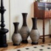 Infurnic Decorative Vases Set of 3 Designer Vases Artificial Rattan Vases for Living Room, Entryway, or Hallway, Multicolored, 22"*10"*29" - 4 of 4