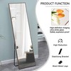 Full Length Mirror 65" x 23"，Wall/Floor Mounted Full Body Mirror, Large Mirror Bedroom Locker Room Standing Hanging Mirror Dressing Mirror Black - 4 of 4