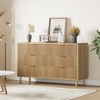 Whizmax 6 Drawer Dresser for Bedroom, 56” Wide Dresser Organizer, Wood Dresser with Metal Legs, Modern Chest of Drawers for Closet, Living Room - 3 of 4