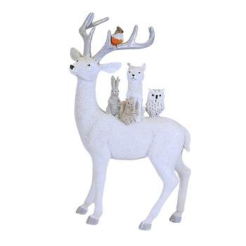 Ganz 15.0 Inch Deer With Animals Winter Decoration Animal Figurines