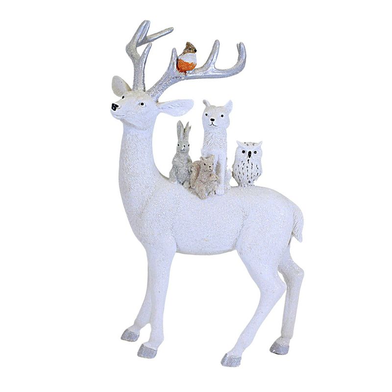 Ganz 15.0 Inch Deer With Animals Winter Decoration Animal Figurines, 1 of 4