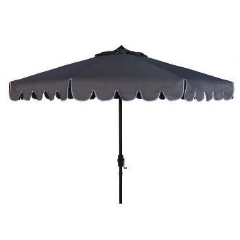 Venice Single Scallop 9Ft Crank Push Button Tilt Patio Outdoor Umbrella  - Safavieh