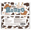 My First Rodeo - Candy Bar Wrapper Little Cowboy 1st Birthday Party Favors - Set of 24 - image 2 of 4