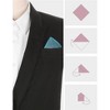 INSPIRE CHIC Men's Cotton Solid Color Formal Suit Pocket Squares - 3 of 4