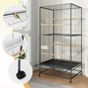 Large Bird Cage with Rolling Stand for Parrots Conures Lovebird Cockatiel Parakeets - 3 of 4