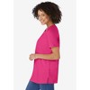 Woman Within Plus Size Perfect Short-Sleeve Keyhole Tee - 4 of 4