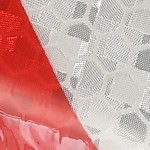 red white