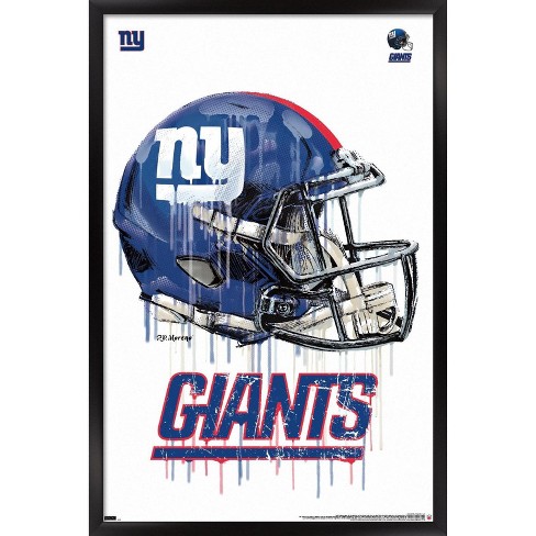 Trends International Nfl New York Giants - Drip Helmet 20 Framed Wall  Poster Prints : Target