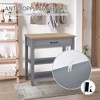 Modern Style Console Table with Drawer and Shelves, Sofa Entry Hallway Table - 4 of 4