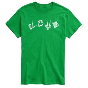 Men's - Instant Message - Love Skeleton Short Sleeve Graphic T-Shirt - 1 of 4