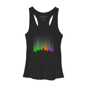 Women's Design By Humans Urban Northern Lights By Maryedenoa Racerback Tank Top - 1 of 2