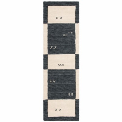 Himalaya HIM562 Hand Loomed Runners - Cream - 2'3"x10' - Safavieh