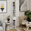 Tall Slim Bathroom Storage Cabinet, 71" Freestanding Bathroom Cabinet with 1 Drawer, 2 Doors and 4 Adjustable Shelves, For Bathroom, Living Room,Home - 3 of 4