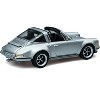 Singer Targa Convertible Silver Metallic 1/64 Diecast Model Car by Pop Race - 2 of 4