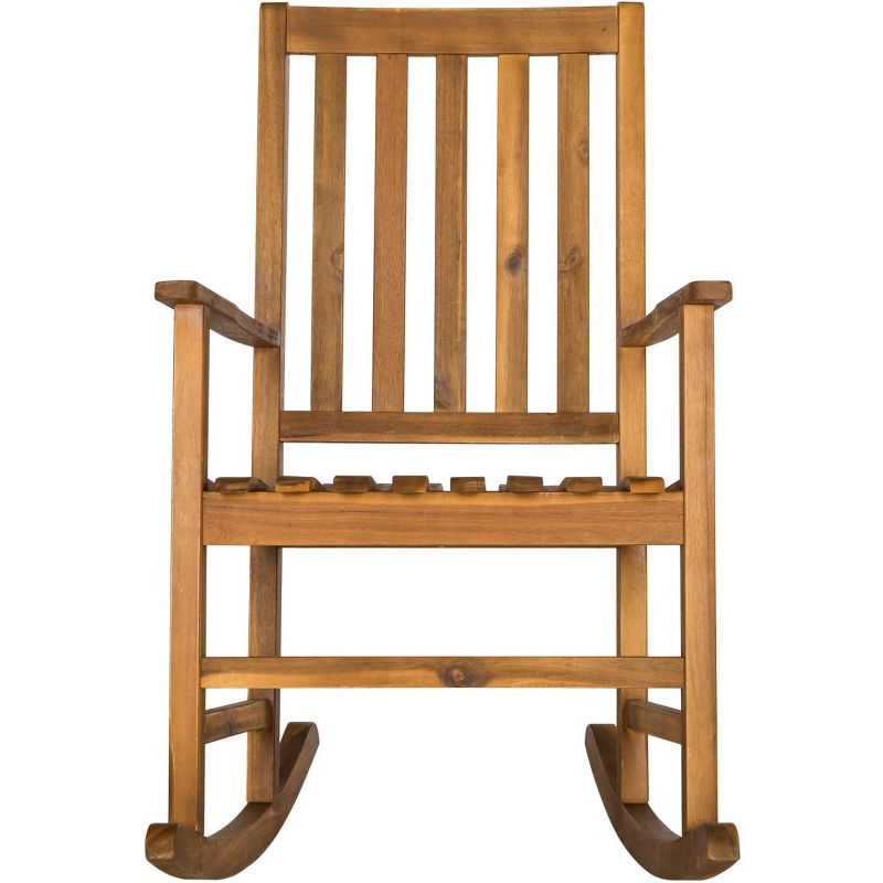 Barstow Rocking Chair - Teak - Safavieh, 1 of 5