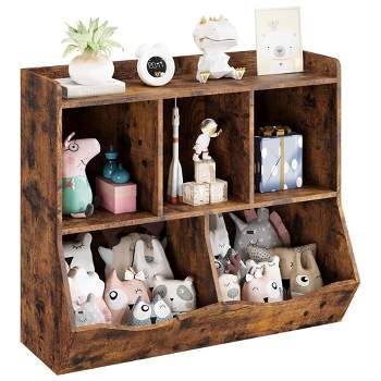 Trinity Kids Bookshelf and Bookcase Toy Storage Multi Shelf with Cubby Organizer Cabinet for Boys Girls,Playroom