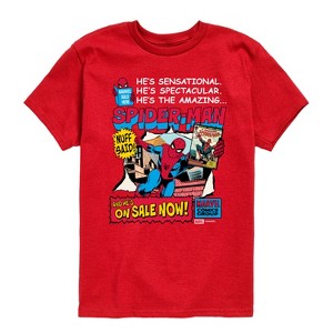 Boys' - Marvel - Spider-Man Comic Short Sleeve Graphic T-Shirt - 1 of 3