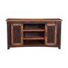 Santa Fe 65" Solid Wood TV Stand Antique Black and Honey - Martin Svensson Home - 3 of 4