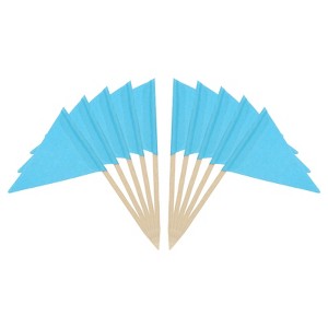Unique Bargains Small Labeling Marking Cocktail Party Decor Flag Toothpick 100 Pcs - 1 of 4