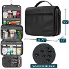 PAVILIA Hanging Toiletry Bag Women Men, Foldable Large Travel Cosmetic Organizer, Water Resistant Makeup Toiletries Essentials Kit - 2 of 4