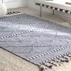 Nuloom Braided Trellis Jasmine Tassel Indoor Area Rug, 5' x 8', Blue - 2 of 4