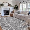 Washable Area Rug, Non-Slip Retro Floral Vintage Carpet, Non-Shedding Thin Low Pile Floor Rug for Kitchen, Dining Room, Bedroom - 3 of 4