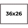 PosterPalooza | Slim Profile Brown Picture Frame - UV Acrylic, Backing Board, Hanging Hardware Included - 2 of 4