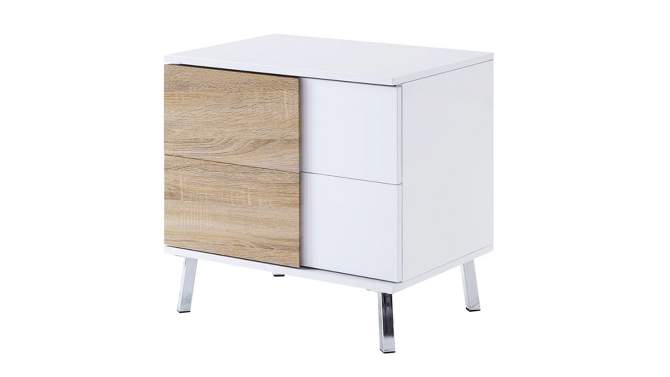 Verux 22&#34; Accent Tables White High Gloss - Acme Furniture, 2 of 11, play video
