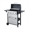 ELJGET 3/4 Burner BBQ Propane Gas Grill, Stainless Steel 30,000 BTU Patio Garden Barbecue Grill with Two Foldable Shelves - 4 of 4
