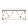 Sagebrook Home 16"L 8"W 7"H Gold-toned Metal Demilune Pattern Wall Shelf with White Painted Wooden Top Shelf for Wall Storage - 4 of 4