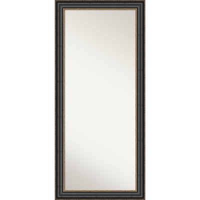 Thomas Bronze Framed Full Length Floor Leaner Mirror Black - Amanti Art