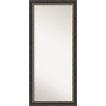 Thomas Bronze Framed Full Length Floor Leaner Mirror Black - Amanti Art