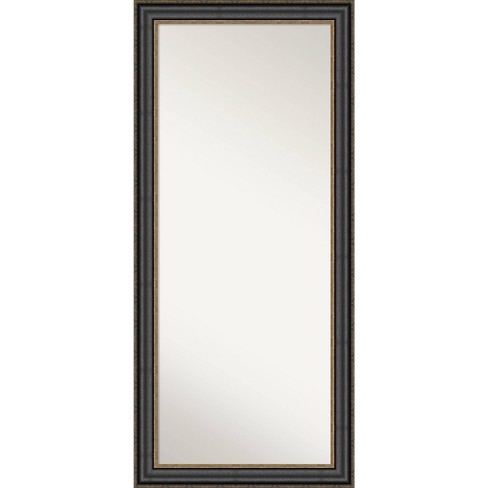 Floor Leaner Mirror Black Amanti Art, Large Standing Mirror Black Frame