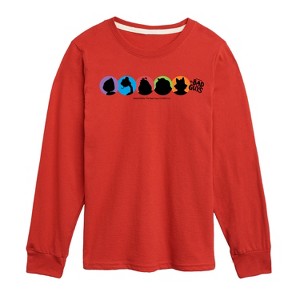 Boys' - The Bad Guys - Mr. Wolf and Friends Silhouettes Long Sleeve Graphic T-Shirt - 1 of 3