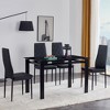 MAYEERTY 7-piece Dining Set - Rectangular Wood Table & 6 Upholstered Chairs for Family Gatherings - 2 of 4