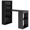 Costway Computer Desk Writing  Workstation Office w/6-Tier Storage Shelves White\Black - image 2 of 4