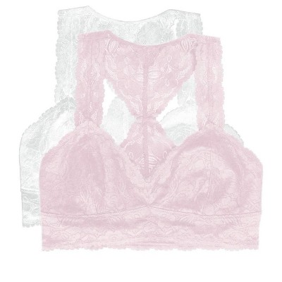 Jezebel by Felina Women's Lace Bralette 2 Pack
