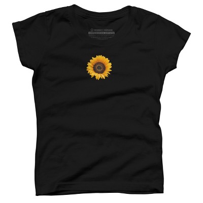 Girl's Design By Humans Mother's Day Sunflower Mom By FridayFusion T-Shirt