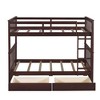 XIYUYEU Twin over Twin Bunk Bed Convertible Bed Frame with 2 Drawers, Ladder, Guardrails - 4 of 4