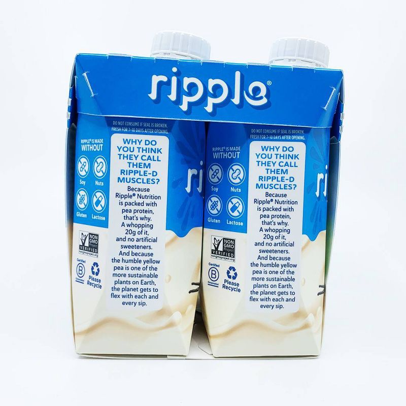 Ripple Vegan Protein Shakes - Vanilla - 4pk, 5 of 6