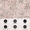 coucheta Multi-size Washable Retro Floral Accent Area Rugs, Vintage Foldable Non Slip Easy Care Carpet, for Living Room, Kitchen, Dining, Bedroom - 4 of 4
