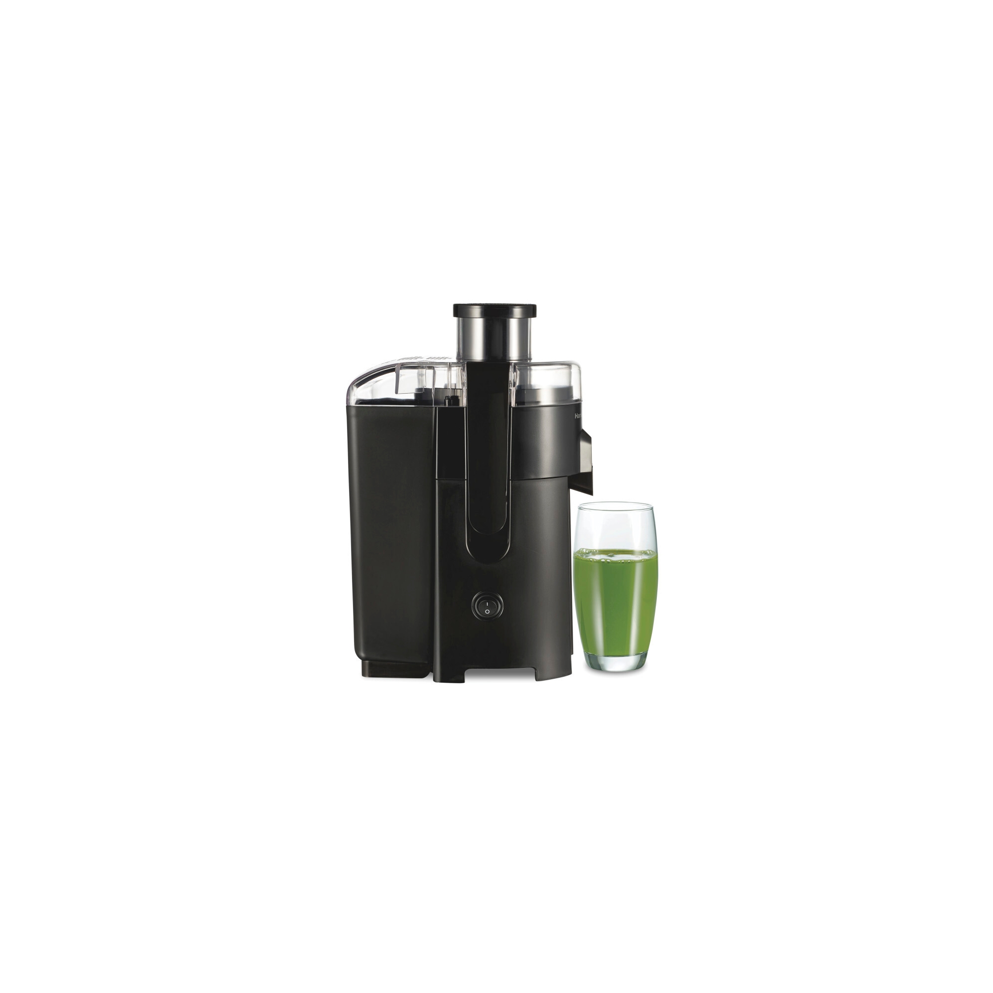 Hamilton Beach HealthSmart Compact Juice Extractor - 67500: 400W Juicer Machine, Dishwasher-Safe, 1-Speed, Black