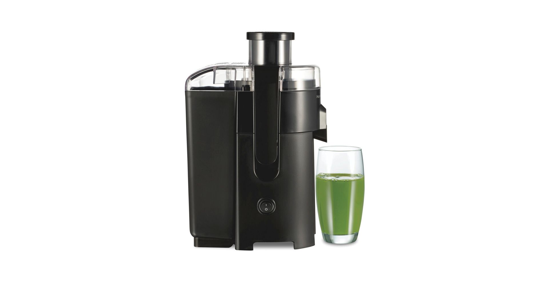 Hamilton Beach HealthSmart Compact Juice Extractor - 67500: 400W Juicer Machine, Dishwasher-Safe, 1-Speed, Black