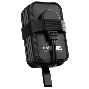Uncaged Ergonomics Compact Travel Extension Cord with USB Ports, 3ft Portable Power Strip with Outlets, 3AC + 2USB + 1USB-C - 1 of 4